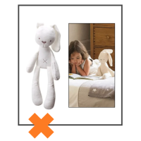 Knuffel konijn langoor wit